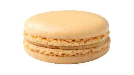 french macarons isolated on white background