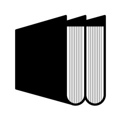 Book icon on white background