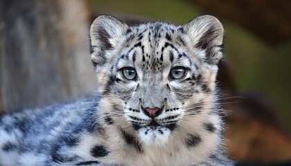 Obraz premium Snow leopard kitten