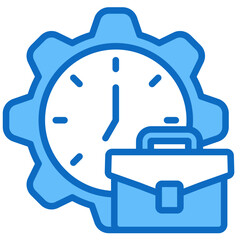 Time Management Blue Fill, Time and Business Management