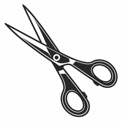 Scissors on white background