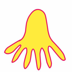 baby pacifier on white background