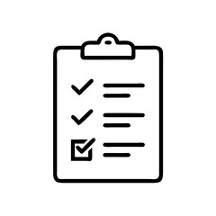 Clipboard Checklist with Package Icon Design