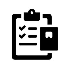 Clipboard Checklist with Package Icon Design