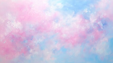 A pastel dream of ethereal clouds in soft pinks and blues.
