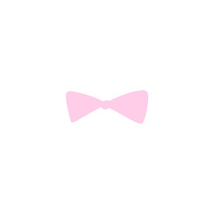 Pink ribbon bows. Vector illu 