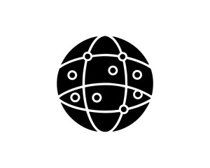 creative details  Globe with connection icon Vector Illustration 