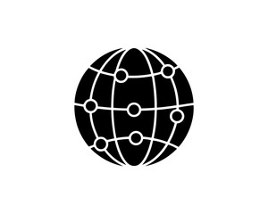 creative details  Globe with connection icon Vector Illustration 