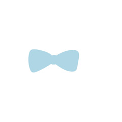 Fototapeta premium Simple blue ribbon bow
