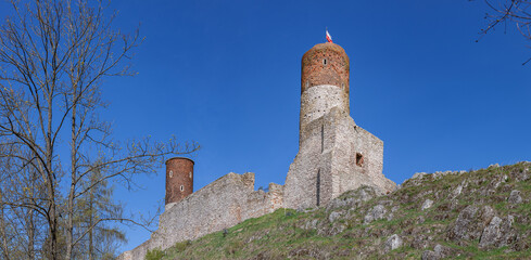 13th century castle in Checiny, Poland.