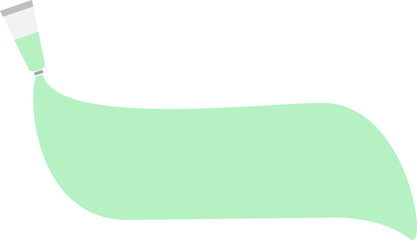 絵具のグラフィック素材イラスト	
