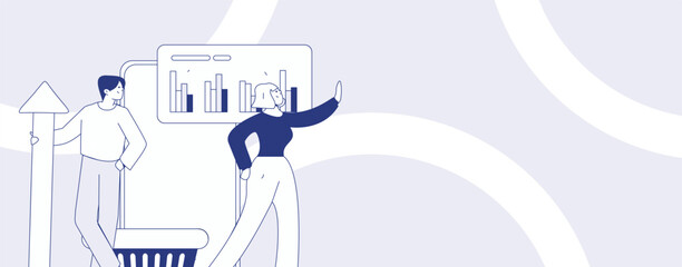 Holiday shopping people doing e-commerce online shopping flat vector concept operation hand drawn illustration
