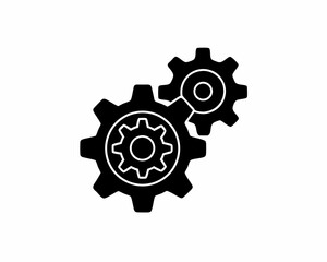 Fototapeta premium creative details Gear/settings icon Vector Illustration 
