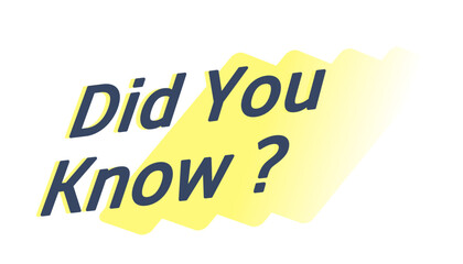 did you know text idea illustration