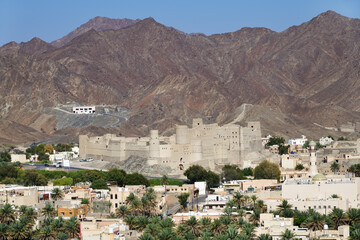 Bahla cityscape and fort. Oman