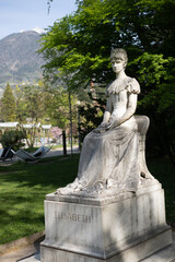 Fototapeta premium A marble statue of Empress Elisabeth (