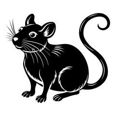 Download Mouse Silhouette Vector Art And Illustration Eps File For Design.