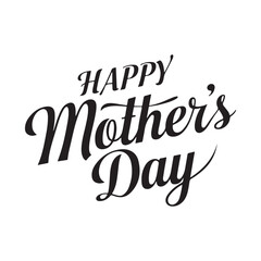 Happy Mother's Day typography design vector. Happy Mothers Day Calligraphy. HAPPY MOTHER'S DAY lettering calligraphy banner vector. 