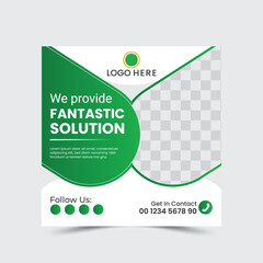 Modern Professional Business Social Media Post Template Design