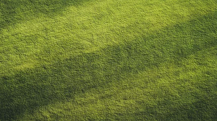Keuken achterwand Gras Aerial top down view of green grass lawn field texture background for golf course or soccer field  © Mauricio