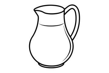 Glass Pitcher Line Art