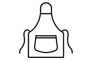 Kitchen Apron Line Art