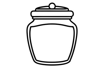 Spice Jar Line Art