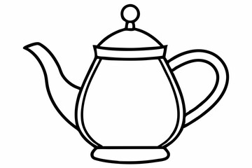 Tea Infuser Line Art