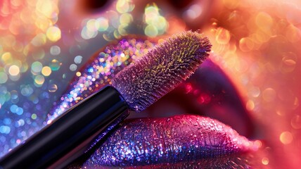 close up of a pink lipstick