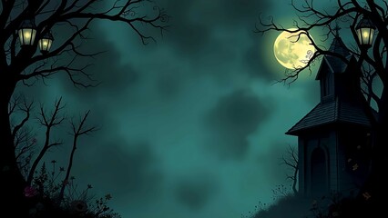 夜の森のフレーム