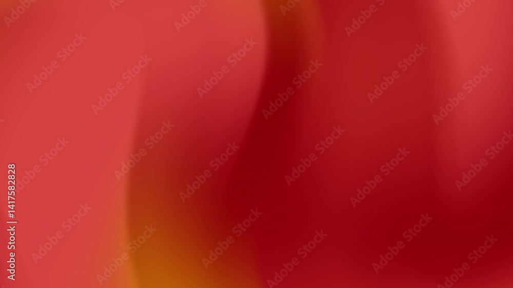 Aufkleber abstract smooth red orange gradient background animation in 4k resolution