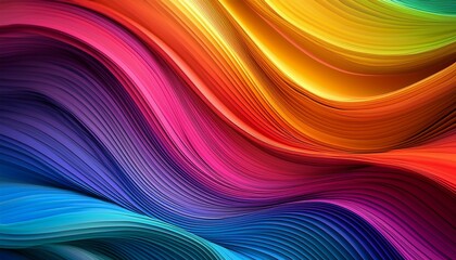 Obraz premium colorful gradient wave style abstract background design