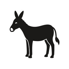 Fototapeta premium Donkey Silhouette vector illustration, Donkey Silhouette Bundle