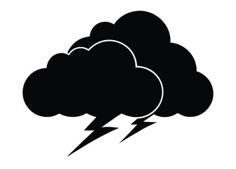 Thunderstorm Clouds Dark Sky Illustration