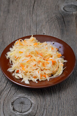 Sauerkraut on plate
