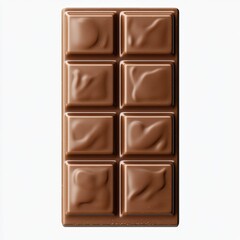 Chocolate bar, smooth surface,  square sections