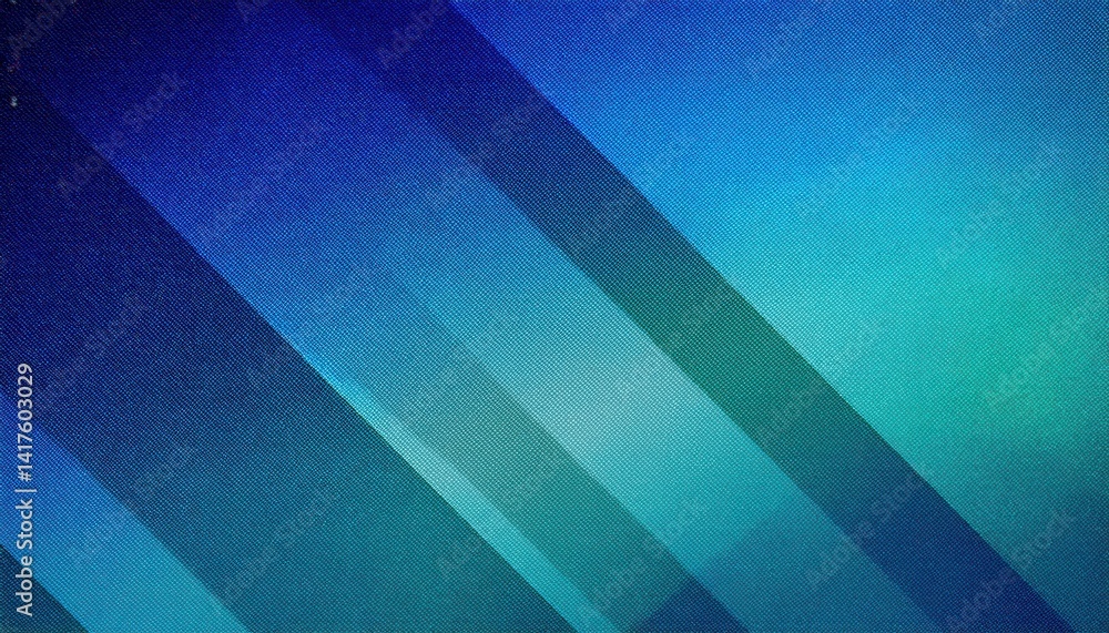 Aufkleber geometric textile pattern with layered blue chevron shapes in gradient tones for abstract digital background, wall art prints, or modern web design texture

