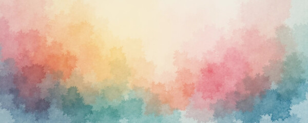 Obraz premium Dreamy Watercolor Gradient with Soft and Serene Tones