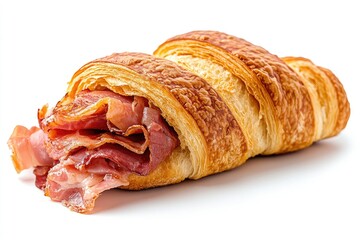 Delicious ham croissant