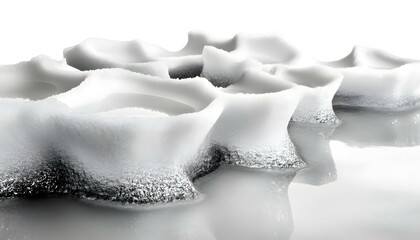 Icy Landscape Texture Reflecting Light