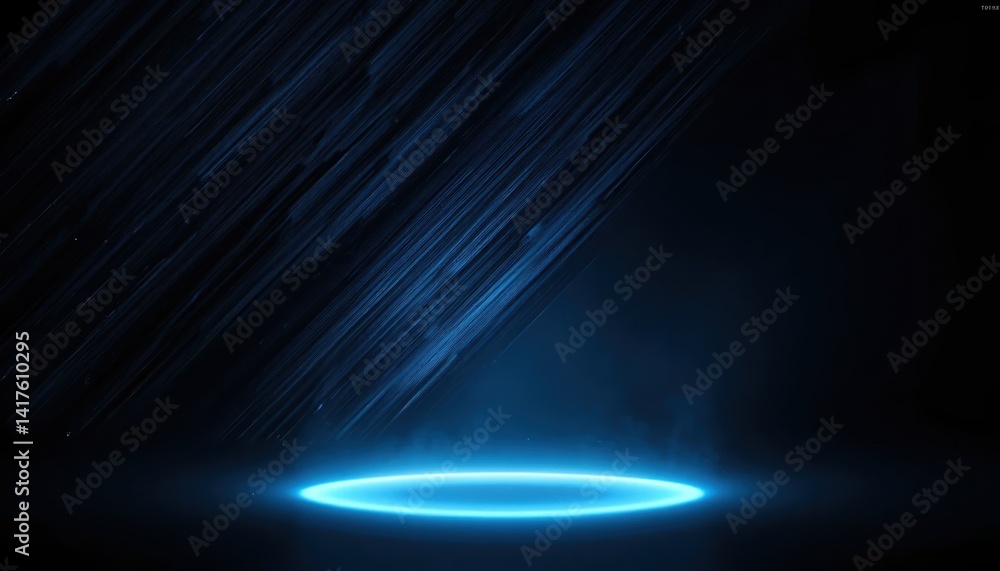 Poster dynamic light showcase digital realm visual art dark background perspective view innovative technolo