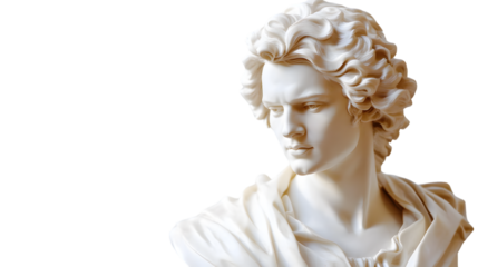 Classical Composer Busts Beethoven Mozart Isolated Portrait Statues Music History