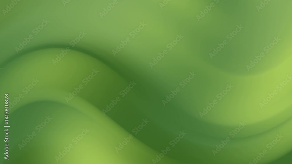 Poster abstract smooth wavy green gradient background animation