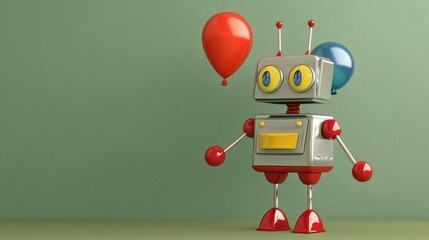 A Delightful Robot's Birthday Celebration