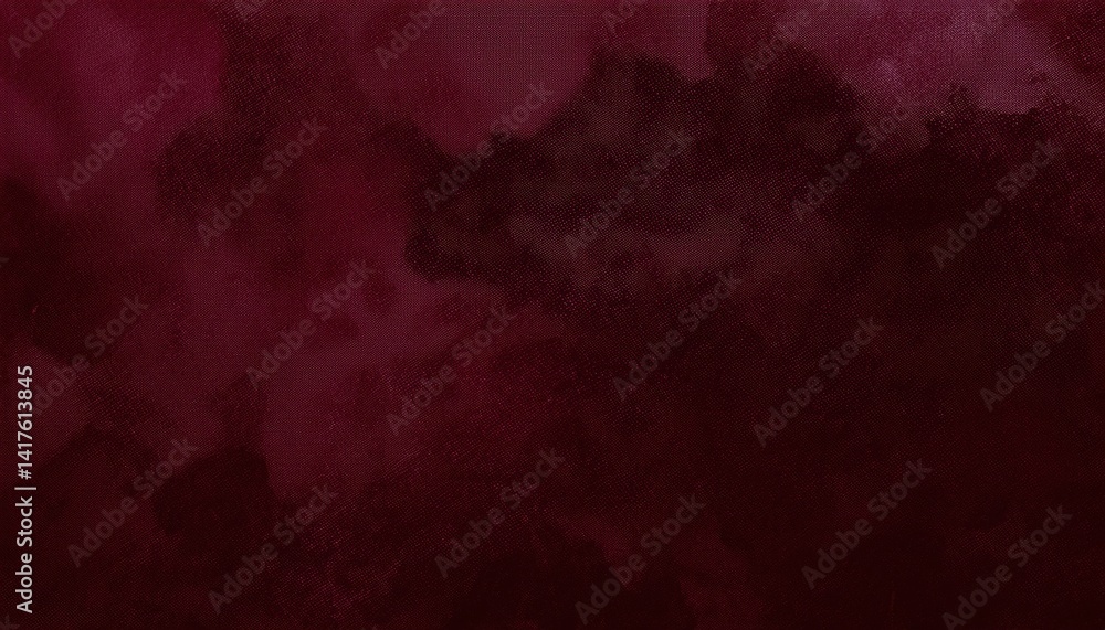 Fototapete deep crimson watercolor texture with soft gradient blending and subtle canvas grain for elegant back