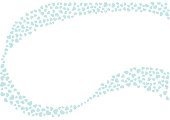 ハート柄の背景 緑系の単色 ハート