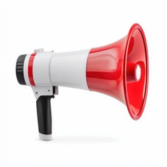Bright Red Megaphone for Announcements at Events and Gatherings