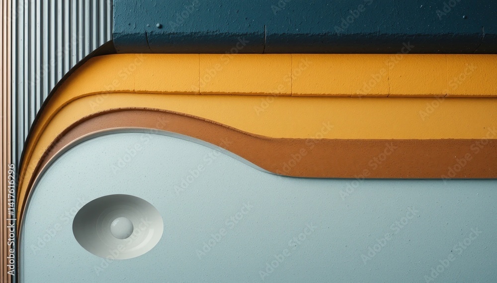 Aufkleber abstract design elements modern architecture wall art urban environment close-up visual composition 