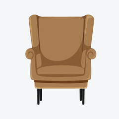 old leather armchair