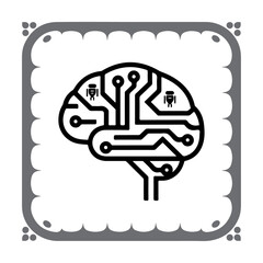 AI Meets Human Mind Concept